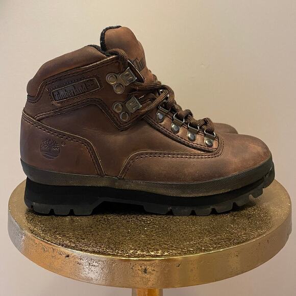 Vintage Timberland Women's 6.5M Hiking Boots | 90s Brown Leather, Thailand Rare - Picture 10 of 15